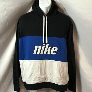 Nike Vintage Three Tone Activewear Athletic Sport Cut Pullover Hoodie